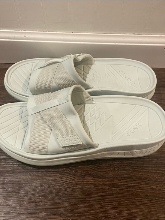 Vionic Rebound Recovery Unisex Sandal Orthotic Pastel Green Mens 10.5/Womens 12 main image 10